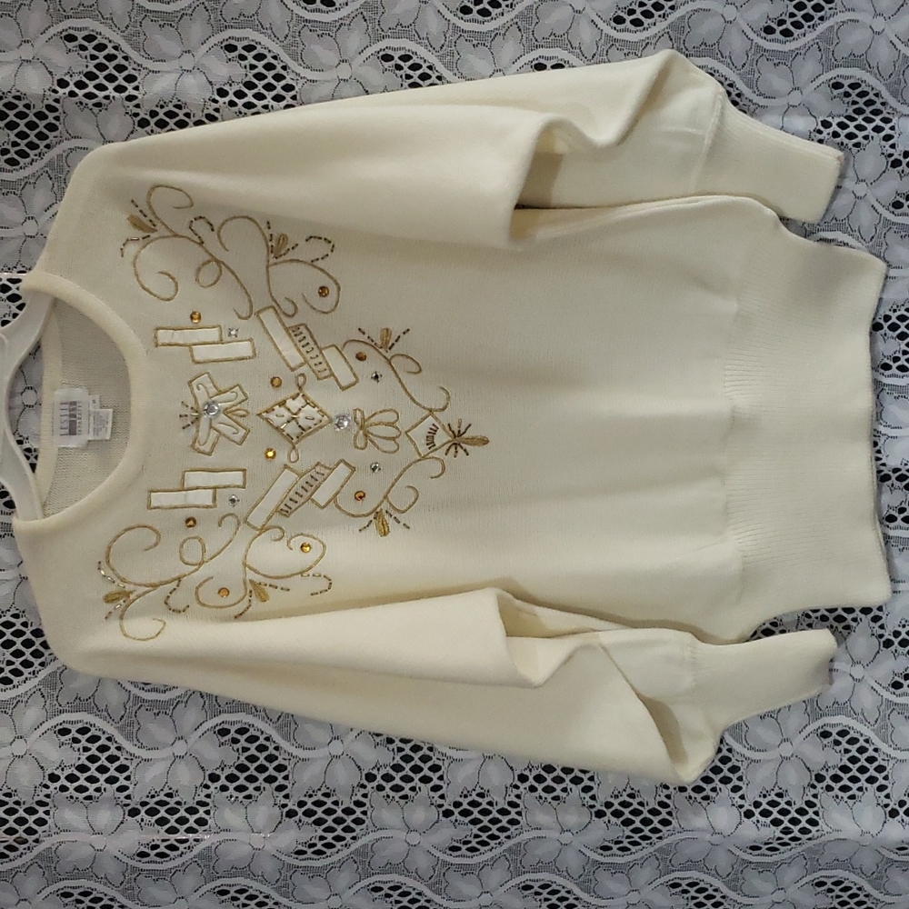 Vintage Leslie Fay  Embelished Sweater